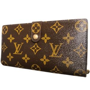 Louis Vuitton Monogram Canvas Wallet in Brown and Gold